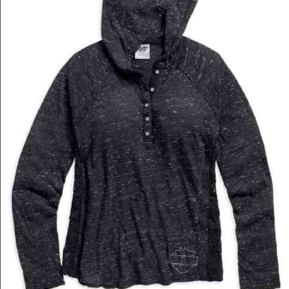 NWT Harley Davidson Lace sleeve Henley